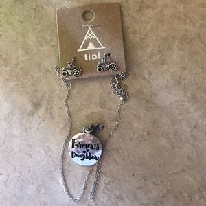 Farmers daughter necklace and earring set